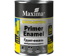 Greitai džiūstantis gruntas - emalė MAXIMA, chaki - matinė RAL 6003, 0.75 kg