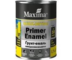 Greitai džiūstantis gruntas - emalė MAXIMA, pilka - matinė RAL 7046, 2.5kg