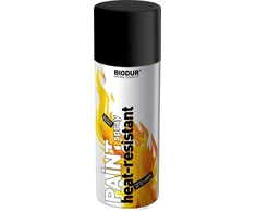 Karščiui atspari aerozolinė emalė BIODUR, juoda, 400 ml