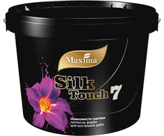 Lateksiniai dažai SILK TOUCH 7 MAXIMA, šilko matiniai, 1.2kg