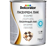 Lazūrinis lakas - impregnantas DEKORATOR, tamsiai rudas (vengė), 2.5 l