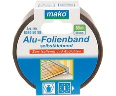 Mako Aliuminė juostelė KOMFORT 834050SB, 50 mm x 50 m