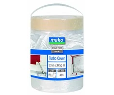 Mako Polietileninė uždanga HDPE 0.01 lipniu kraštu KOMFORT 839006, 1400 mm x 33 m