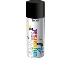Universali aerozolinė emalė BIODUR, juoda metalik, 400 ml