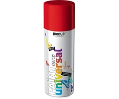 Universali aerozolinė emalė BIODUR, raudona RAL3020 , 400 ml
