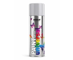 Universali aerozolinė emalė BIODUR, sidabrinė metalik, 400 ml