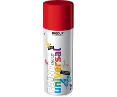 Universali aerozolinė emalė BIODUR, ugnies raudona RAL3000, 400ml