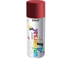 Universali aerozolinė emalė BIODUR, vyšninė RAL3011, 400 ml