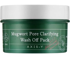 Axis-Y AXIS-Y Mugwort Pore Gaivinantis Wash Off Pack 100 ml 100ml korėjietiška valomoji veido kaukė