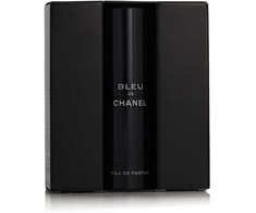 Chanel Bleu de Chanel Eau De Parfum 3x20ml EDP Travel Purškiklis &amp; 2 Refills kvepalai