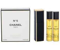Chanel No.5 Eau De Parfum 2x EDP Purškiklis Refill 20Ml/1x EDP Purškiklis 20Ml - Twist and Purškiklis kvepalai