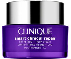 Clinique Smart clinical repair lifting face + neck cream 50ml dermatologinė kaklo priežiūra Moterims