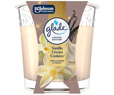 CREAM Glade Vanilla Kreminis Cookies scented candle 112 g 112ml kvepianti žvakė Unisex
