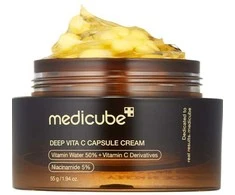 Medicube - Deep Vita C Capsule Cream - Brightening and Firming Face Cream - Skaistinantis ir stangrinantis veido kremas, 55 g