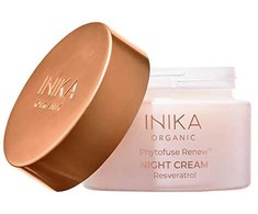 Inika Night cream with resveratrol Phytofuse Renew (Resveratrol Night Kreminis) 50 ml 50ml veido priežiūra nuo senėjimo Moterims
