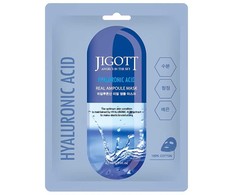 Jigott Jigott Jigott Hyaluronic Acid Real Ampoule Mask 27 ml 0 27ml korėjietiška lakštinė veido kaukė
