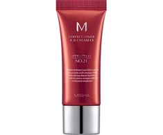 Missha BB Kreminis SPF 42 Perfect Cover (BB Kreminis Ex) 20 ml - 19 Cool Ivory BB kremas No.21 Light rusvai gelsvas korėjietiškas bb kremas