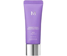 Missha BB Kreminis SPF50 M Perfect Cover Serum BB Kreminis 20 ml - 21 21ml korėjietiškas bb kremas