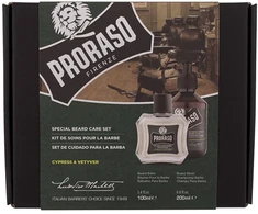 PRORASO Cypress &amp; Vetyver Special Beard Care Set Plaukų šampūnas 200ml plaukų šampūnas
