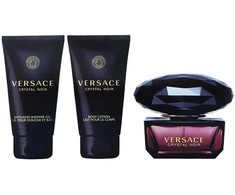 Kvepalų rinkinys moterims Versace Crystal Noir (EDP, 50 ml + kūno losjonas, 50 ml + dušo želė, 50 ml)