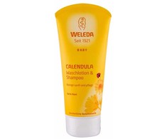 Weleda Baby Calendula Šampūnas And Kūno prausiklis Plaukų šampūnas 200ml dermatologinis plaukų šampūnas