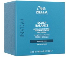 Wella Professional Invigo Scalp Balance Anti Hair-Loss Serum Priemonė nuo plaukų slinkimo 8x6ml priemonė nuo plaukų slinkimo Moterims
