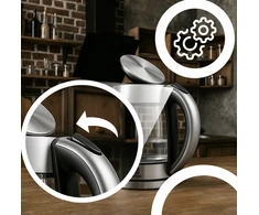 Czajnik, Elektrinis virdulys AquaSteel, 1,7 l, 2200 W