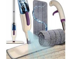 Mop Plokščias purškiamas šluostės rinkinys CleanMist
