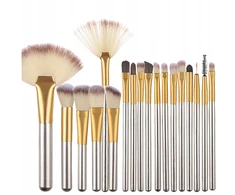 18x Profesionalių makiažo šepetėlių rinkinys BeautyPro, 18 vnt.