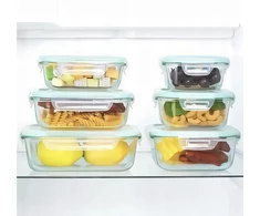 Lunchbox Stikliniai maisto indai GlassFresh, 4 dalių