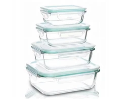 Lunchbox Stikliniai maisto indai GlassFresh, 4 dalių