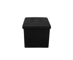 Folding pouffe juodas Ruhhy 25779