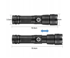 Mocna Taktinis žibintuvėlis BrightCore XHP90