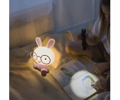 Lampa Vaikiškas naktinis šviestuvas BunnyGlow