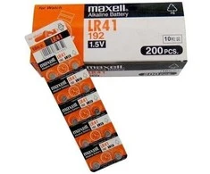 Baterijos LR41 1.5V Maxell, 10 vnt.