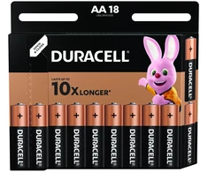 Duracell AA / LR6 šarminės baterijos, 18 vnt.