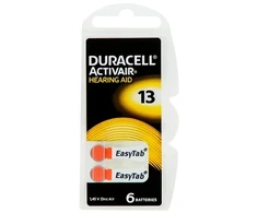 Duracell Activair 13 PR48, 1.45V elementai klausos aparatams, 6vnt.