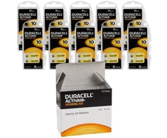 Duracell Activair elementai klausos aparatams 10 PR70, 60 vnt.