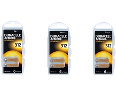Duracell Activair elementai klausos aparatams 312 PR41, 18 vnt.