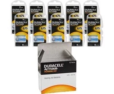 Duracell Activair elementai klausos aparatams 675 PR44, 60 vnt.