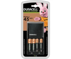 Duracell CEF27 baterijų įkroviklis + 2 x R6/AA 1300 mAh + 2 x R03/AAA 750 mAh