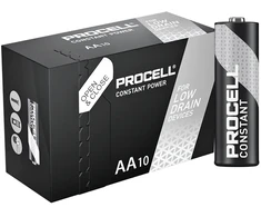 Duracell Procell Constant AA / LR6 šarminės baterijos, 10 vnt.