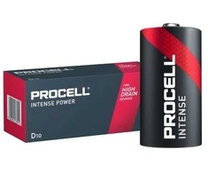 Duracell Procell Intense LR20/D 1.5V profesionalus šarminiai elementai 10vnt.