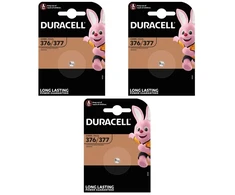 Elementai Duracell 377/376 (SR626SW), 1.55V, 3vnt.