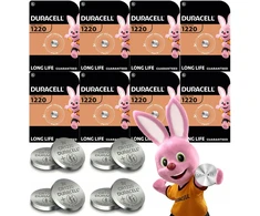 Elementai Duracell CR1220, 3V, 8vnt.