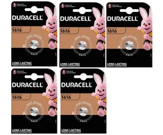 Elementai Duracell CR1616, 3V, 5vnt.
