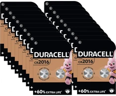Elementai Duracell CR2016, 3V, 40vnt.