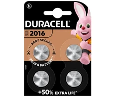 Elementai Duracell CR2016, 3V, 4vnt.