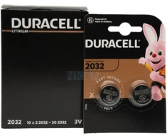 Elementai Duracell CR2032, 3V, 20vnt.