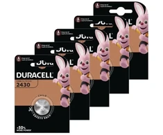Elementai Duracell CR2430, 3V, 5vnt.